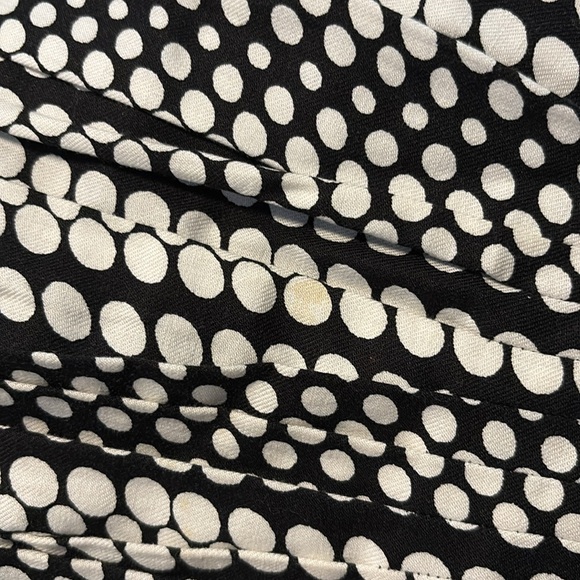 Club Monaco Black and White Pleated A-Line Skirt - Picture 4 of 4